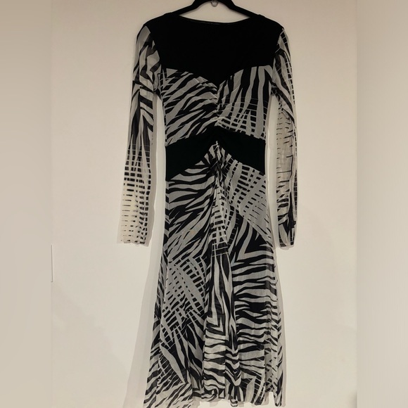 FUZZI Animal Print Midi Length Dress - XL - Picture 3 of 3